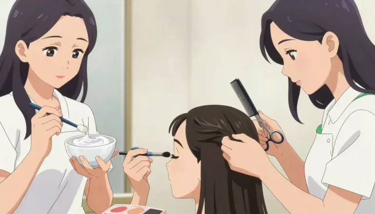 Visual representation of "cosmetology" - Cosmetology is the profession that specializes in beauty treatments, which can include skincare, hairdressing, and makeup application.