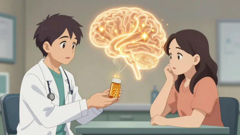 Visual representation of "fluoxetine" - A medication used to treat depression, obsessive-compulsive disorder, and some other mental health conditions by increasing levels of serotonin in the brain.