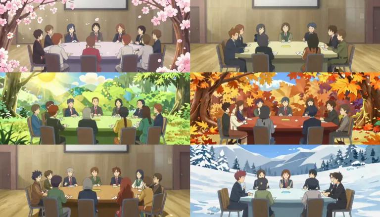 Visual representation of "annual" - happening once every year