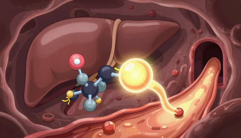 Visual representation of "glucuronidation" - A biochemical process where a glucuronic acid molecule is attached to a substance, usually to help the body eliminate that substance more easily.