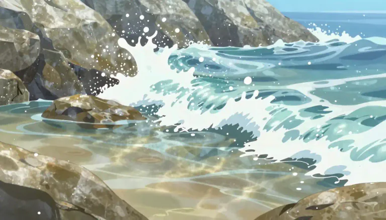 Visual representation of "salty" - Having a taste similar to that of salt