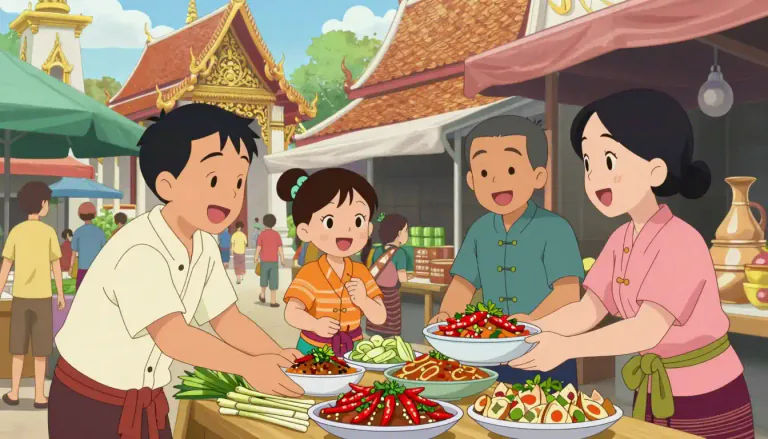 Visual representation of "thai" - Relates to Thailand or its people, language, or culture