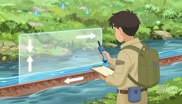 Visual representation of "hydrologist" - A hydrologist is a scientist who studies the distribution, movement, and properties of water in the Earth's environment.