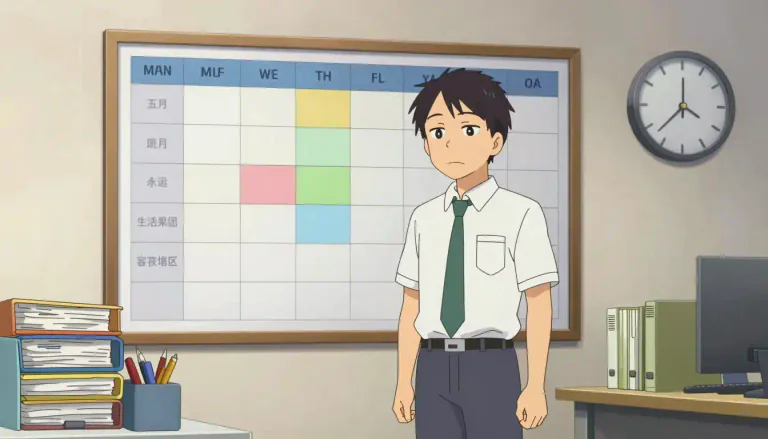 Visual representation of "workweek" - A structured schedule defining the time allocated for work and professional duties throughout a week.