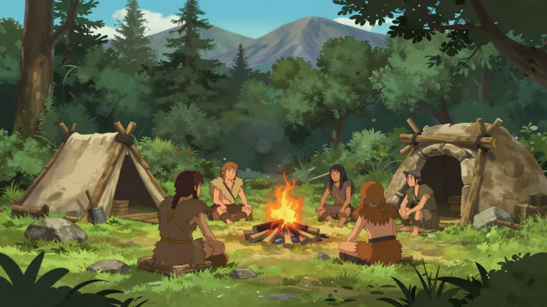 Visual representation of "savage" - Not civilized, primitive