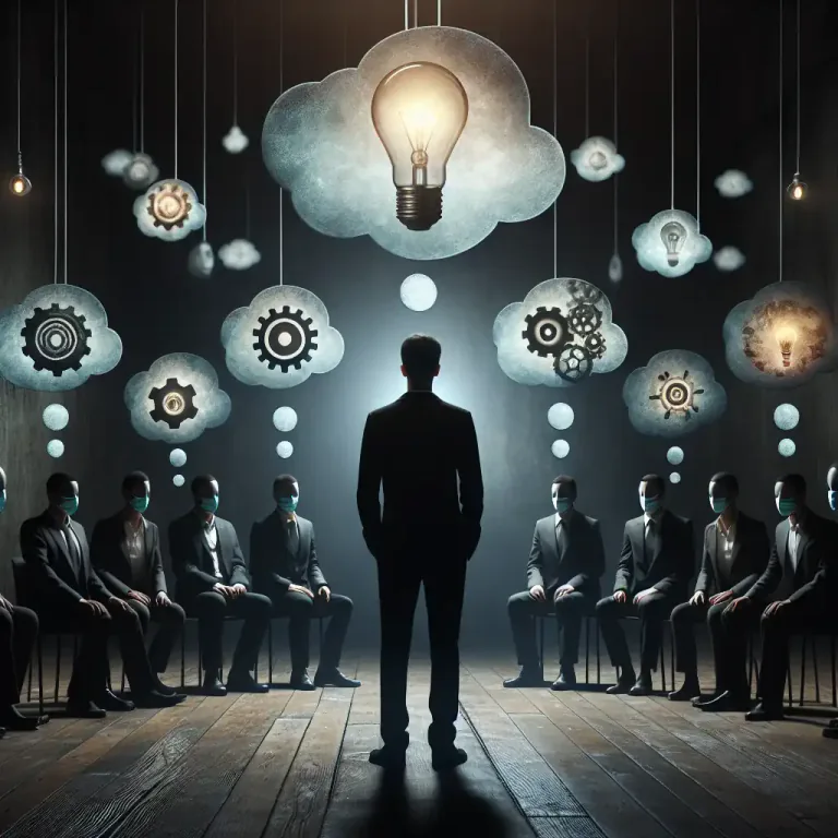 Visual representation of "reason" - Persuade someone with logical argument