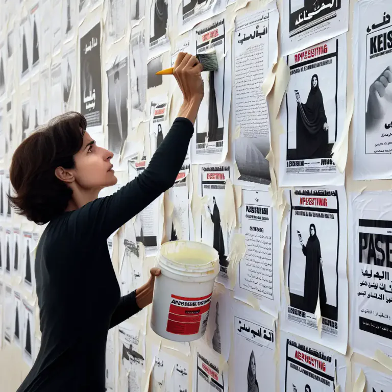 Visual representation of "plaster" - To stick or glue something firmly and completely