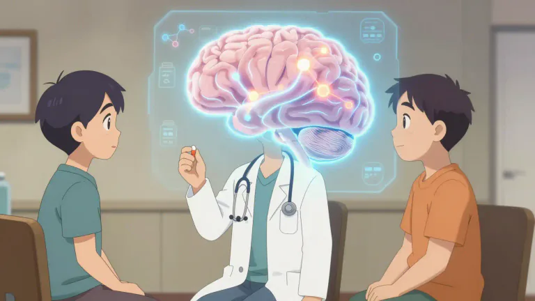 Visual representation of "neuroleptic" - A medication used to treat severe mental illnesses by affecting brain chemistry.