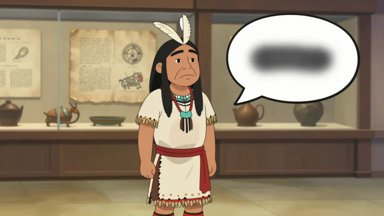 Visual representation of "redskin" - A term traditionally used to describe Native American people, now considered offensive.