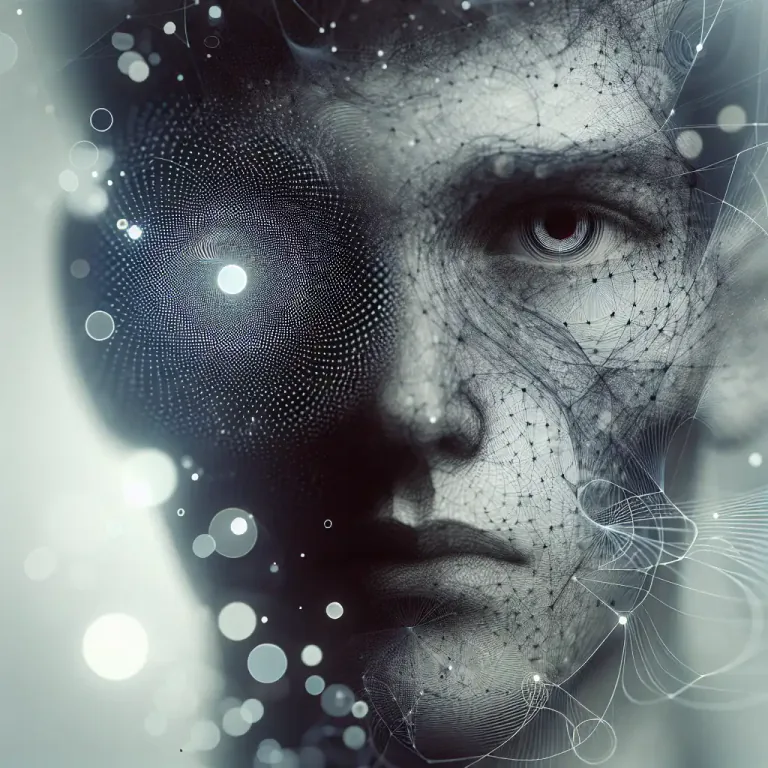 Visual representation of "floater" - A spot or shadow that appears to float in the field of vision, often due to vitreous deterioration in the eye.