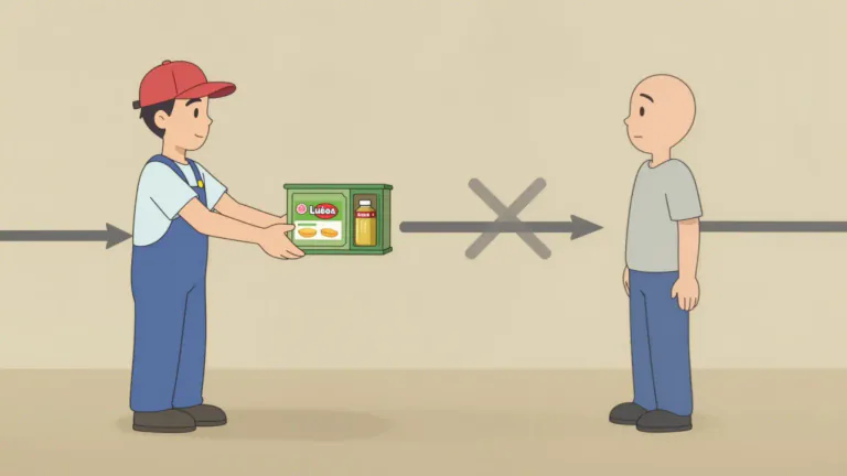 Visual representation of "disintermediation" - The removal of intermediaries from a supply chain, allowing consumers to directly interact with producers or service providers.