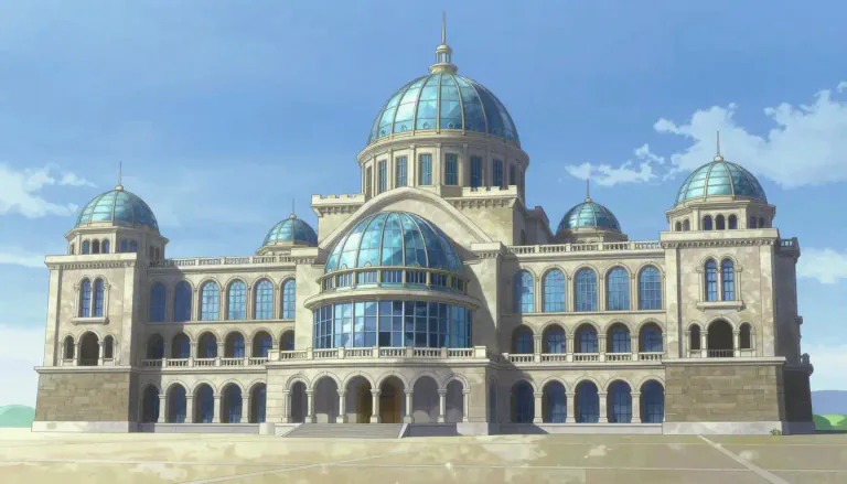 Visual representation of "edifice" - A large, complex building or structure.