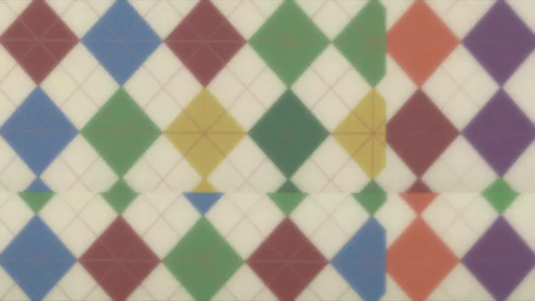 Visual representation of "argyle" - A type of pattern that consists of diamonds or lozenges, usually in two or more colors.