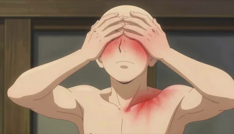 Visual representation of "porphyria" - Porphyria is a medical condition that affects the production of heme, leading to various symptoms including sensitivity to sunlight and internal pain.