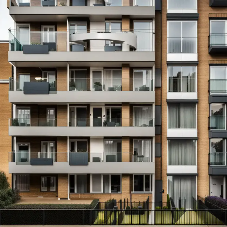 Visual representation of "in… flat" - Apartment, an individual unit in a multi-unit building