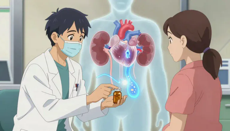 Visual representation of "spironolactone" - A medication that prevents the body from absorbing too much salt, used to treat high blood pressure and heart failure.