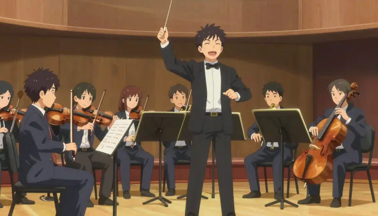 Visual representation of "bandleader" - A person who leads a band of musicians