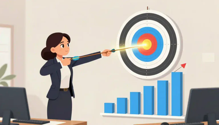 Visual representation of "target" - Something or someone that you are trying to do something to or achieve