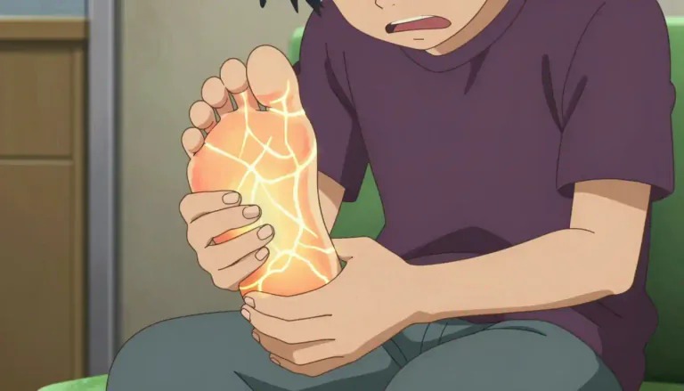 Visual representation of "neuropathy" - A medical condition involving damage to the nerves that can cause weakness, numbness, and pain, often in the hands and feet.