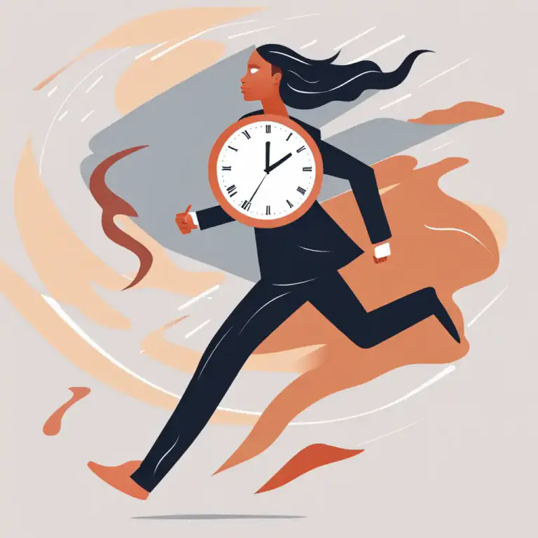 Visual representation of "make it snappy" - Do something quickly or hurry up