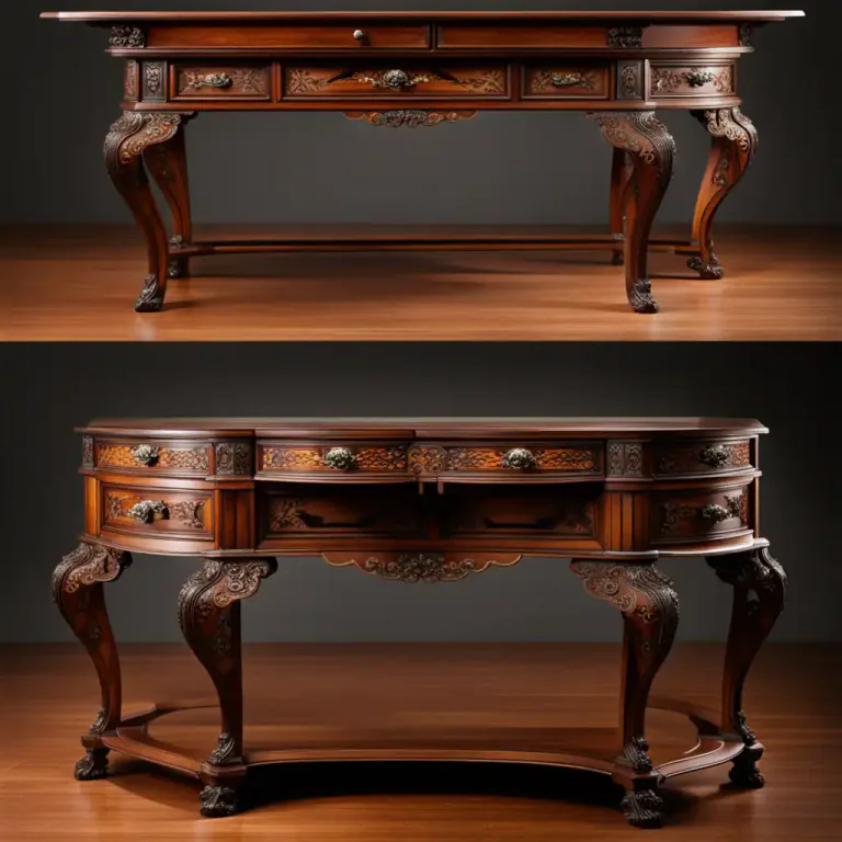 Visual representation of "antique" - made in or typical of an earlier period