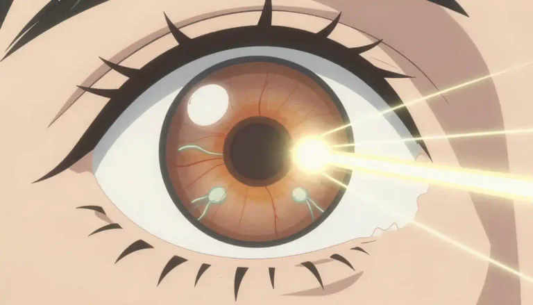 Visual representation of "retina" - The back part of the eye that sends images to the brain.