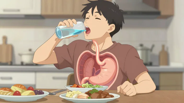 Visual representation of "ingest" - To take food, drink, or another substance into the body by swallowing or absorbing it.