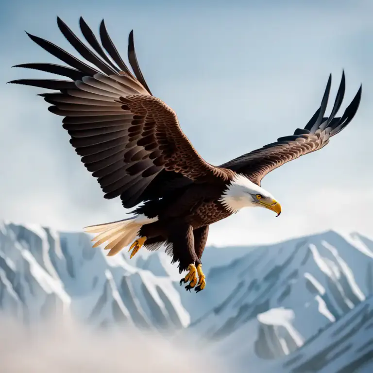 Visual representation of "swoop" - A quick and sudden movement downwards through the air