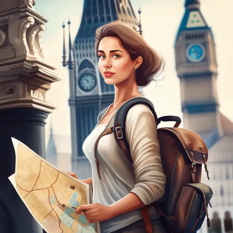 Visual representation of "out and about" - Traveling in different places