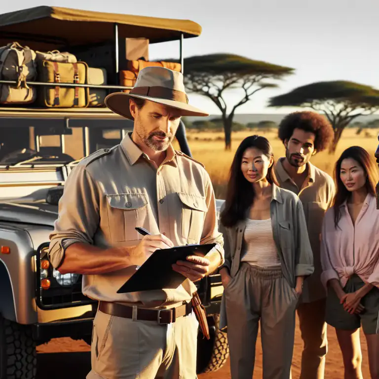 Visual representation of "outfitter" - A person or company that organizes trips, especially those involving outdoor activities