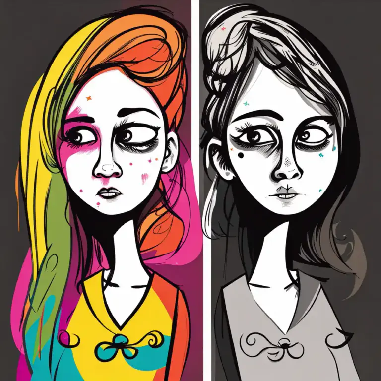 Visual representation of "opposite" - Somebody or something that is completely different from or the reverse of somebody or something else.