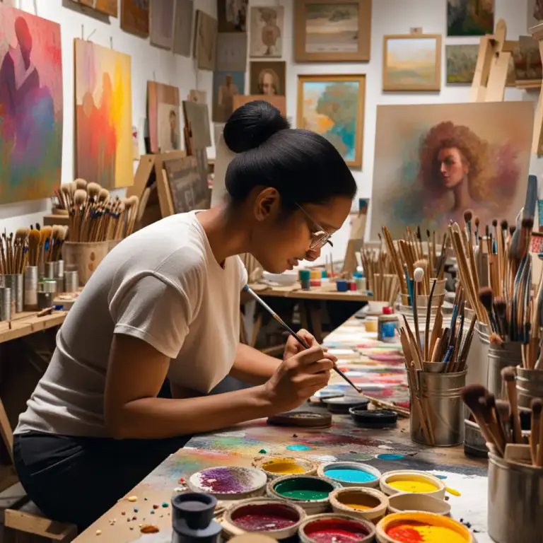 Visual representation of "workshop" - A place in which an artist, photographer, or craftsman works.