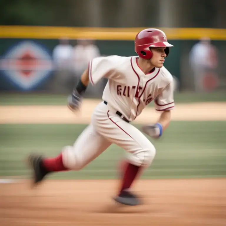 Visual representation of "wiper" - In softball or baseball, a term used for a very fast runner.