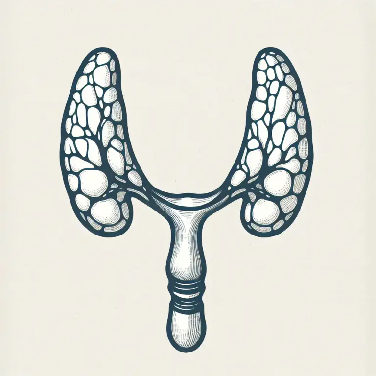 Visual representation of "isthmus" - A narrow section of tissue connecting two larger parts in an organism