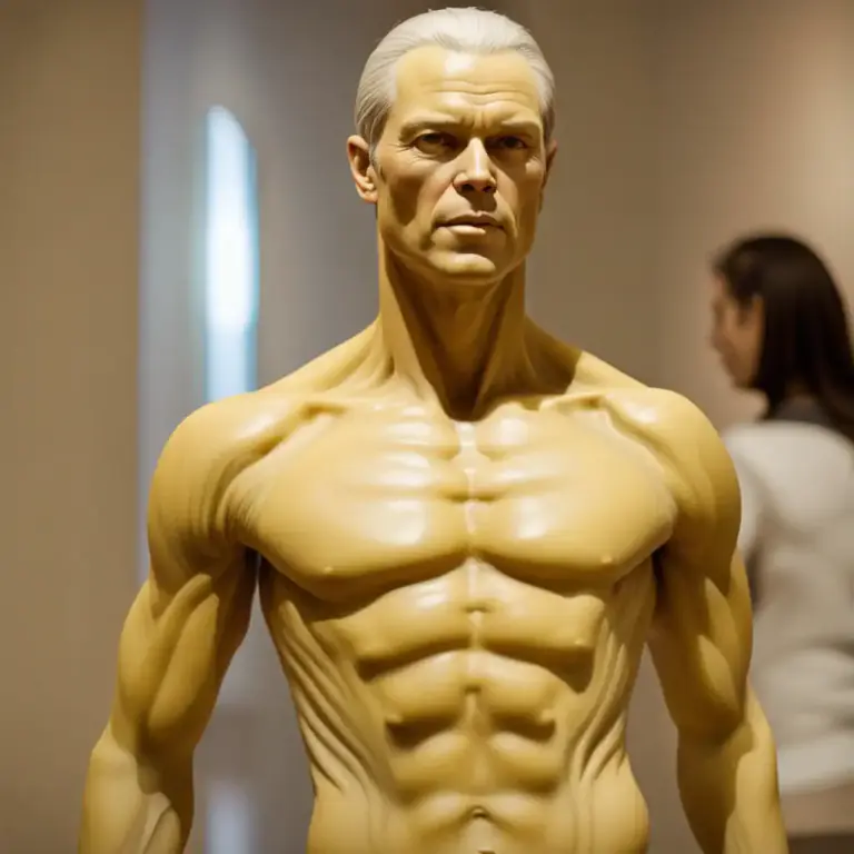 Visual representation of "waxen" - Made of wax