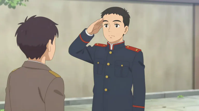 Visual representation of "salute" - To greet or acknowledge someone by raising your hand or doing something that shows respect.