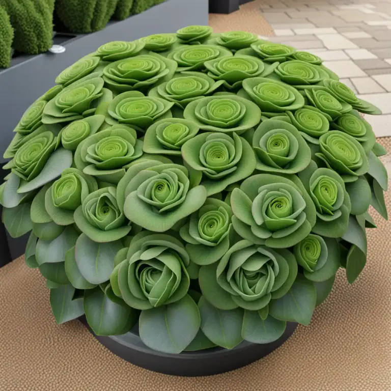 Visual representation of "rosette" - A circular arrangement of something, often leaves or petals