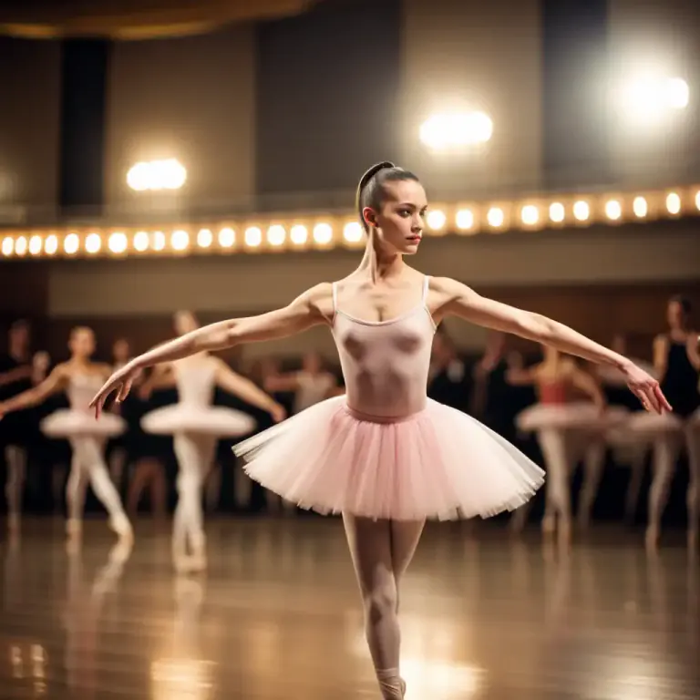 Visual representation of "on point" - In ballet, to dance while the body is supported on the tips of the fully extended feet