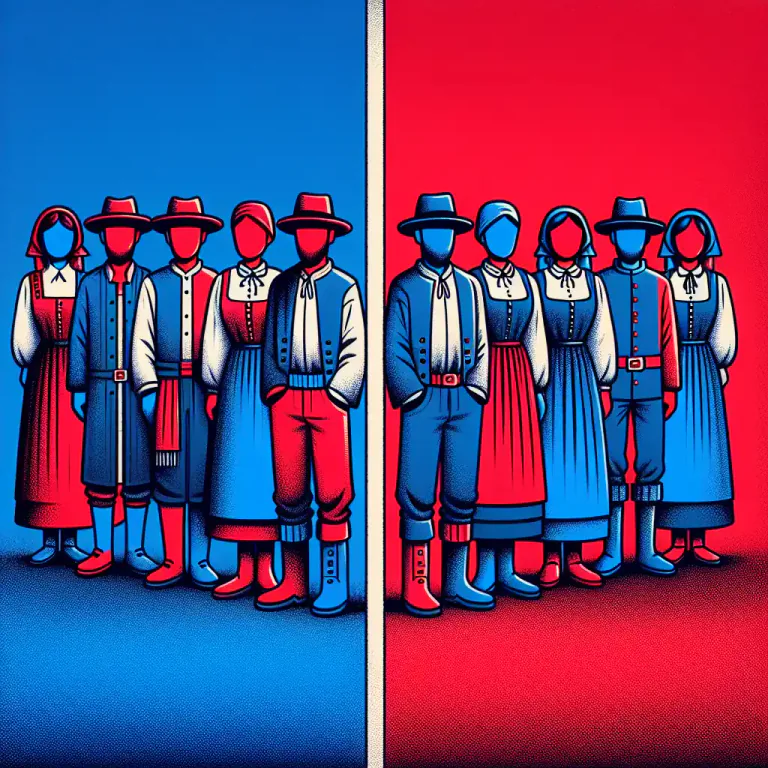 Visual representation of "cleavage" - A clear difference or separation between two things or groups