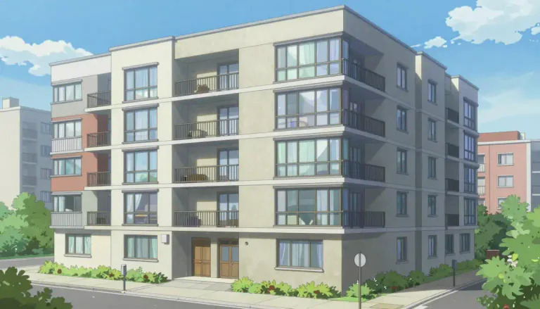 Visual representation of "condominium" - A building or complex of buildings containing a number of individually owned apartments or houses