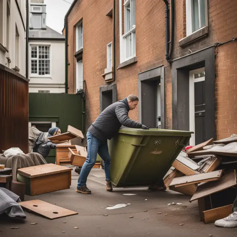 Visual representation of "be cast away" - To throw something out or put it aside because it is no longer necessary or useful