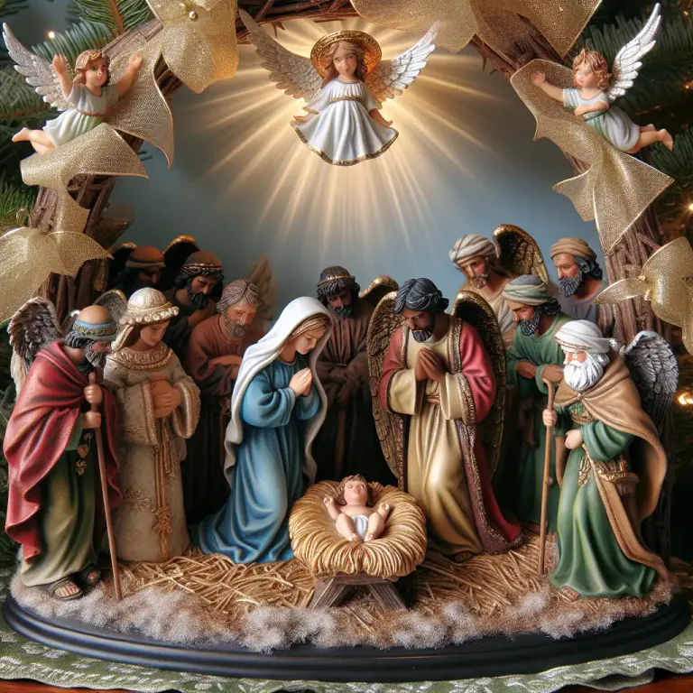 Visual representation of "nativity" - The birth of Jesus Christ, often related to celebrations or depictions