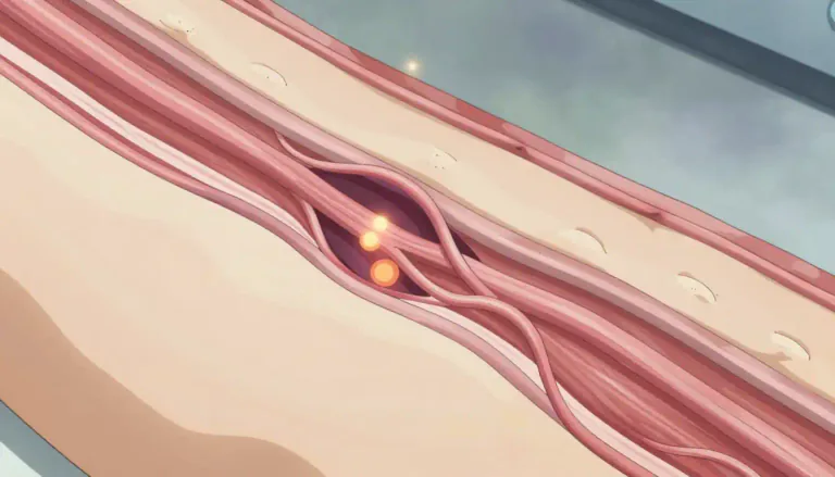 Visual representation of "ingrowth" - The process by which new tissue develops and grows into an existing structure.