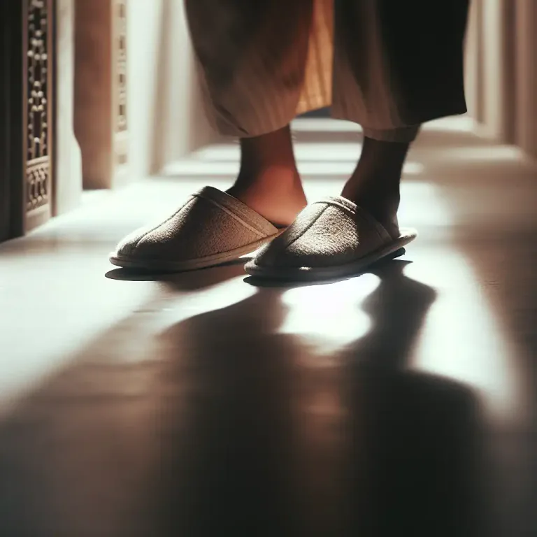 Visual representation of "scuffle" - The sound of feet shuffling or dragging on the ground