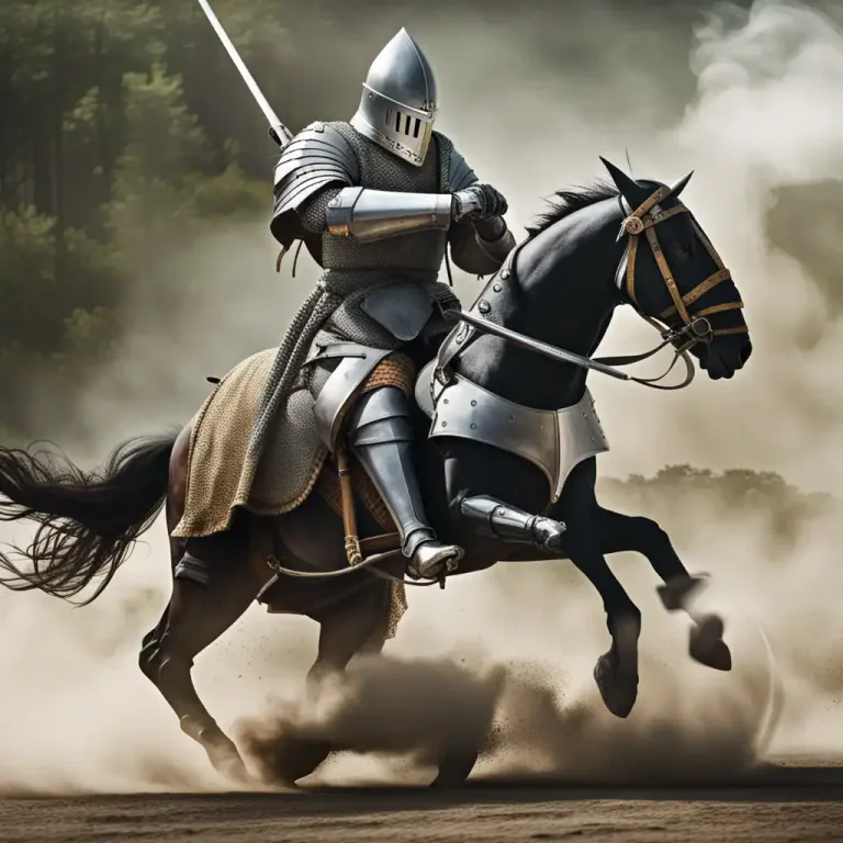 Visual representation of "tilt at" - To charge or rush at someone or something, often in a violent way