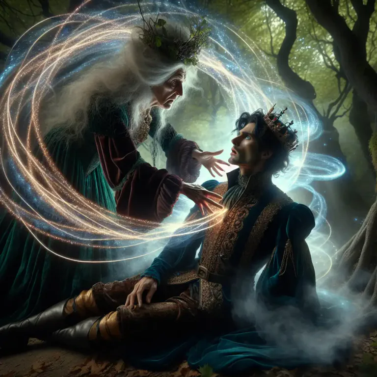 Visual representation of "enchantment" - The process or art of using magic spells