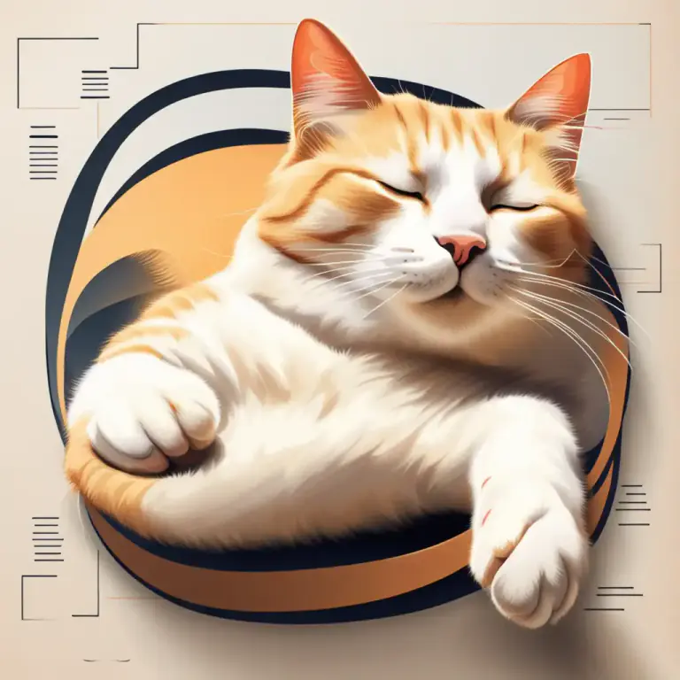 Visual representation of "purr" - The low, continuous sound made by a cat or a machine.