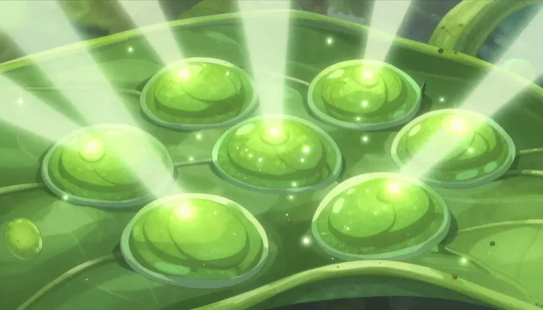 Visual representation of "chloroplast" - Chloroplasts are organelles that contain chlorophyll and are involved in the photosynthetic process in plants.