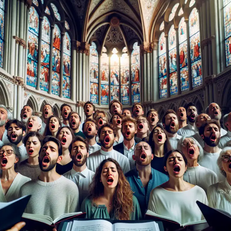 Visual representation of "simultaneous" - Performed by a number of people at the same time.