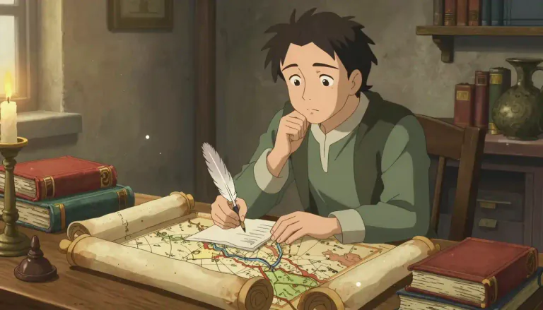 Visual representation of "historian" - A person who studies and writes about the past
